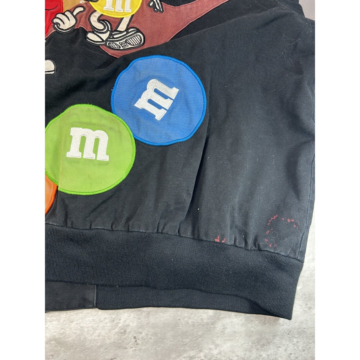 Vintage Jeff Hamilton M&M Racing Embroidered Nascar Race Jacket Size 6XL