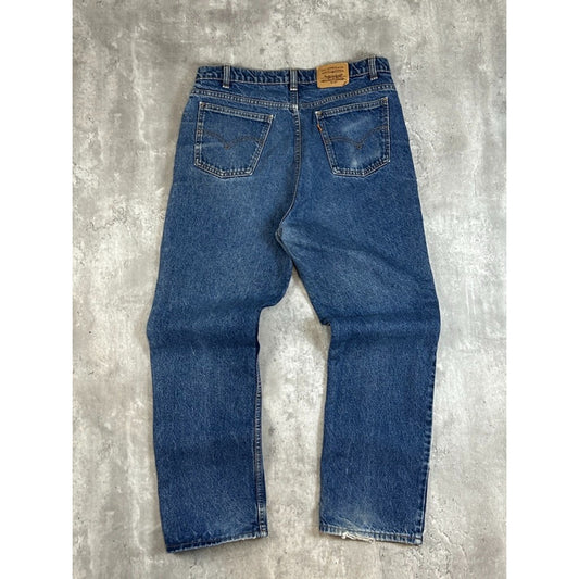 Vintage Levis 619 Orange Tab Dark Wash Denim Pants Size 36 Blue