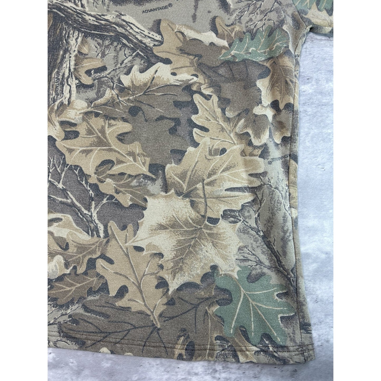Vintage 90s Redhead Tree Camo Hunting Turtleneck Sweatshirt Size XL