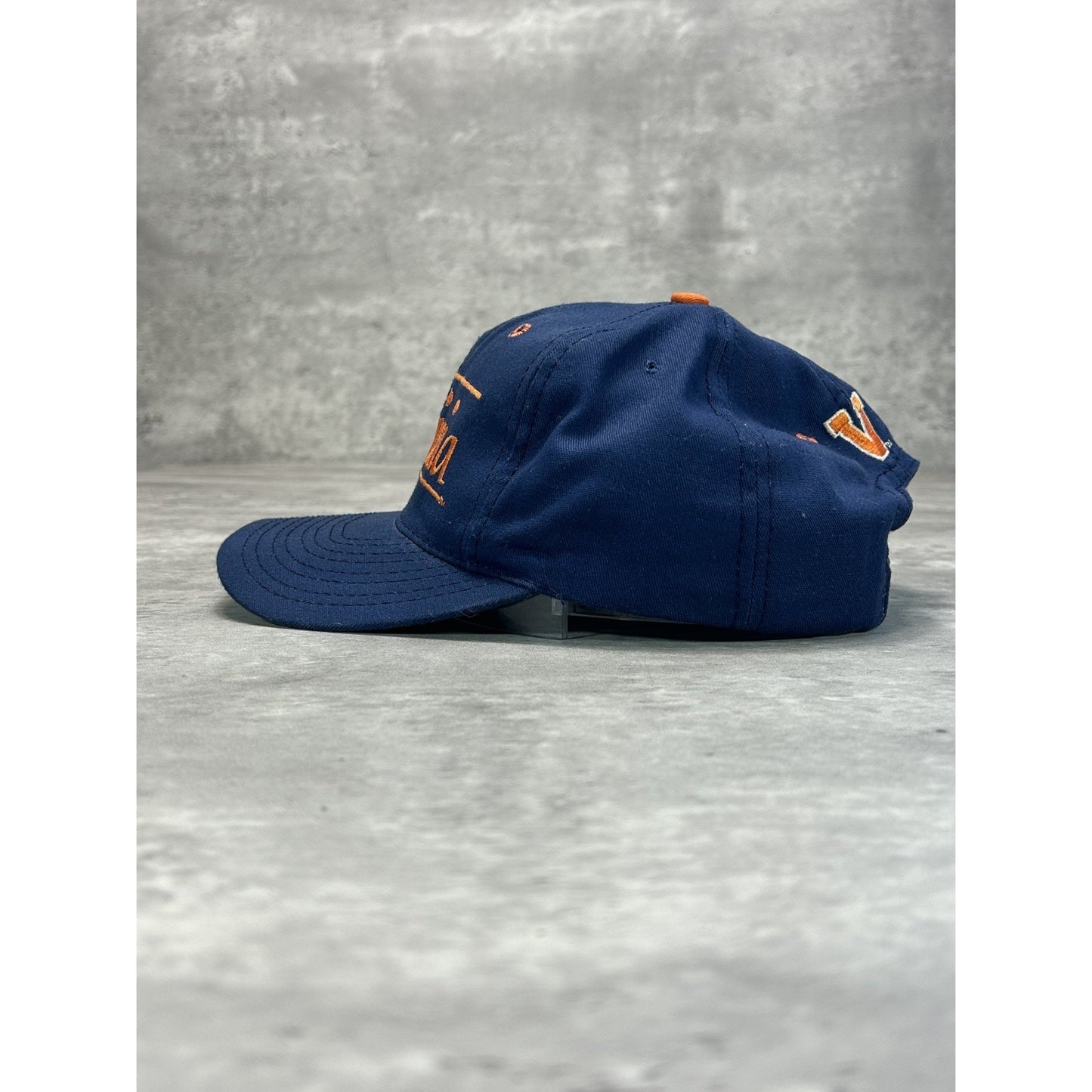 Vintage 90s Virginia Cavaliers NCAA Embroidered Spellout Snapback Hat OSFA