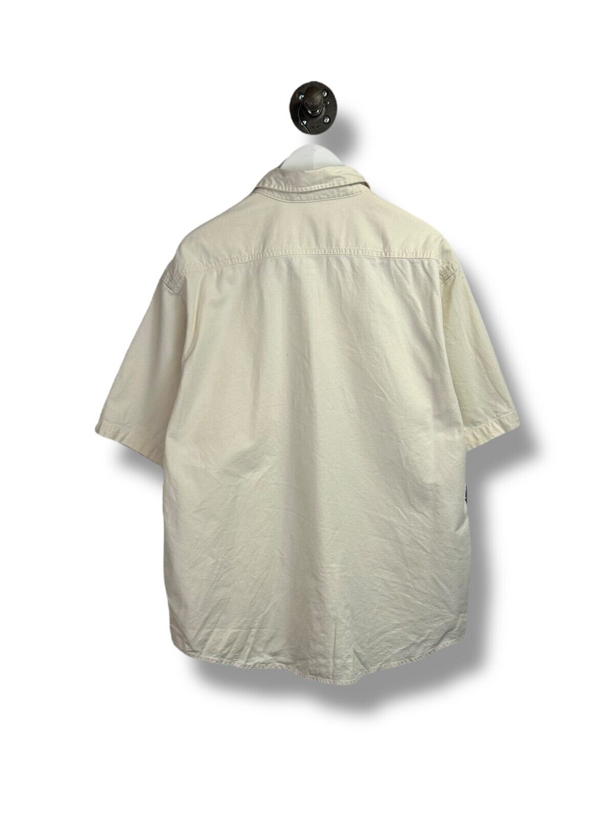 Vintage 80s/90s Carhartt Short Sleeve Workwear Button Up Shirt Size XXL White