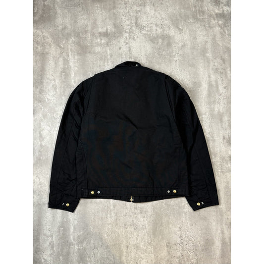 Vintage Carhartt Blanket Lined Canvas Workwear Full Zip Detroit Jacket Size LT