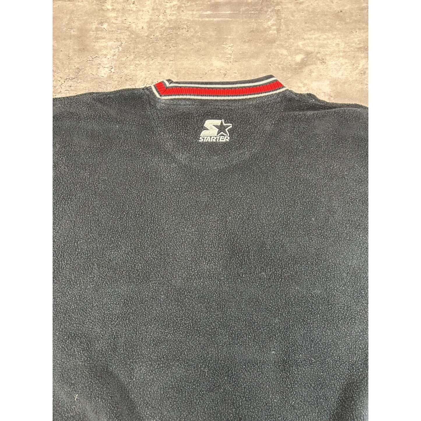 Vintage 90s Chicago Bulls NBA Embroidered Starter Fleece Sweatshirt Size XL