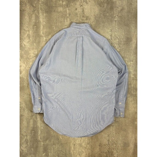 Vintage Polo Ralph Lauren Embroidered Pony Long Sleeve Button Up Shirt Size XL