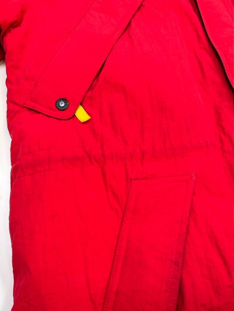 Vintage 90s Marlboro Insulated Cinched Puffer Long Hooded Jacket Size XL