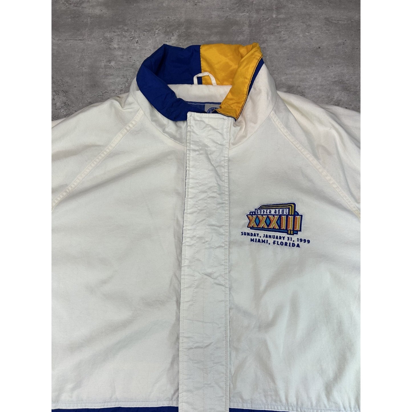 Vintage 1999 NFL Super Bowl XXXIII Starter Windbreaker Jacket Size XL