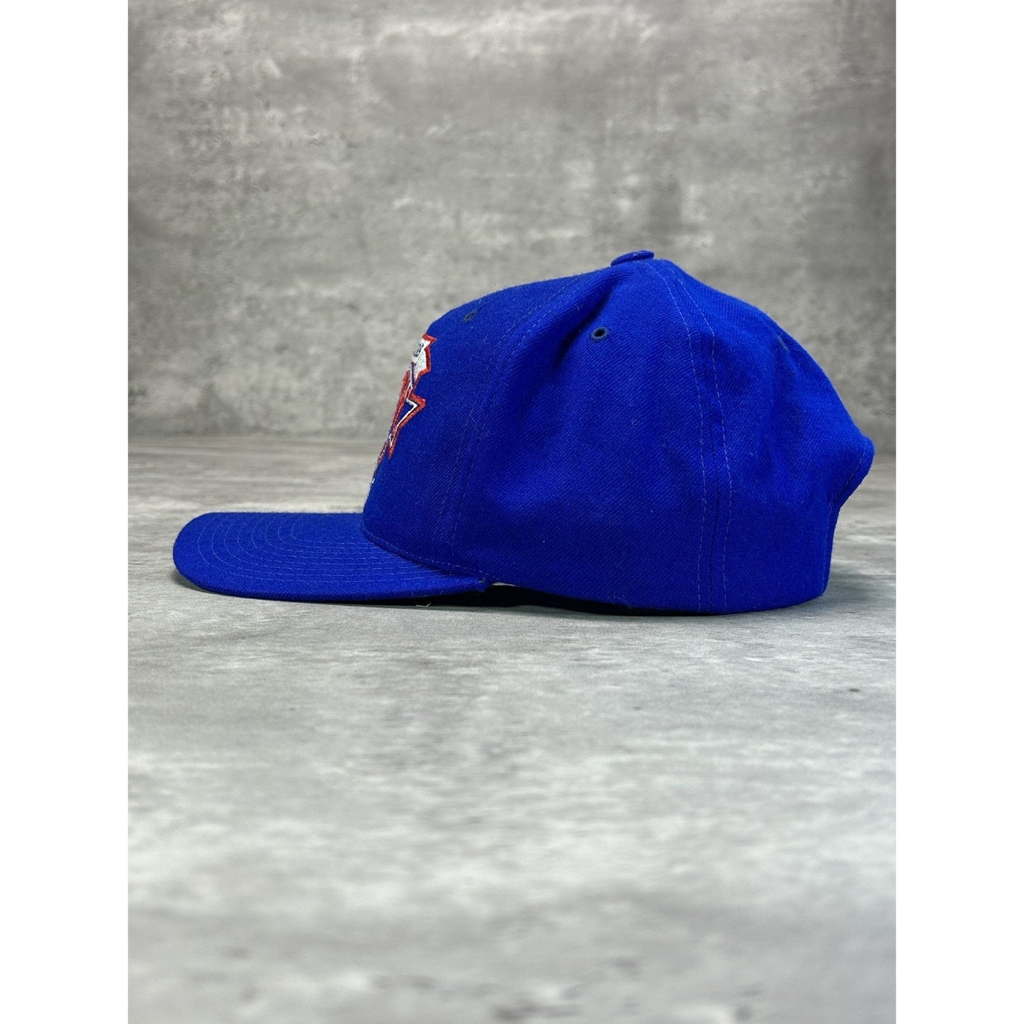 Vintage 90s New York Rangers NHL Embroidered Logo CCM Hockey Snapback Hat OSFA