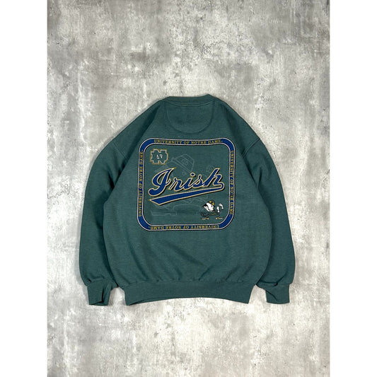 Vintage Notre Dame Fighting Irish NCAA Collegiate Script Sweatshirt Size Medium