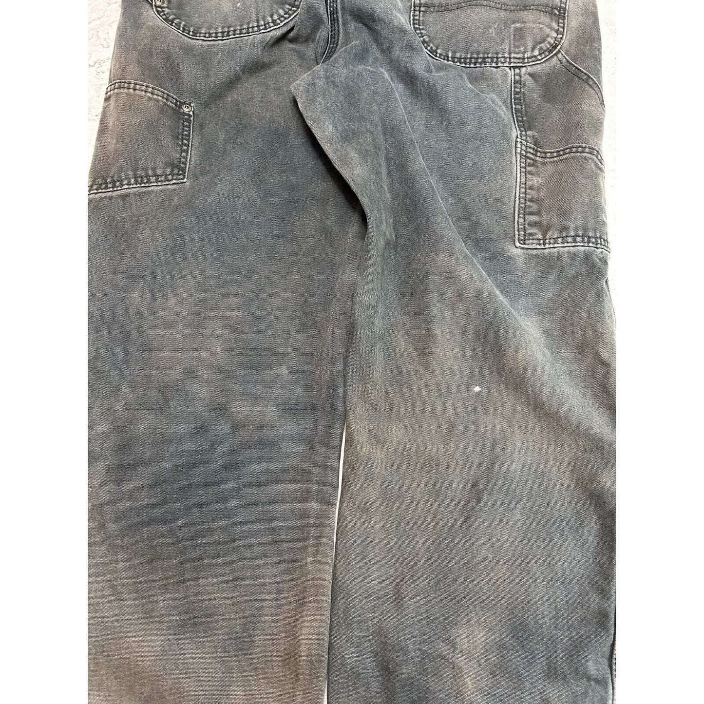 Dickies Canvas Workwear Carpenter Pants Size 42 Gray