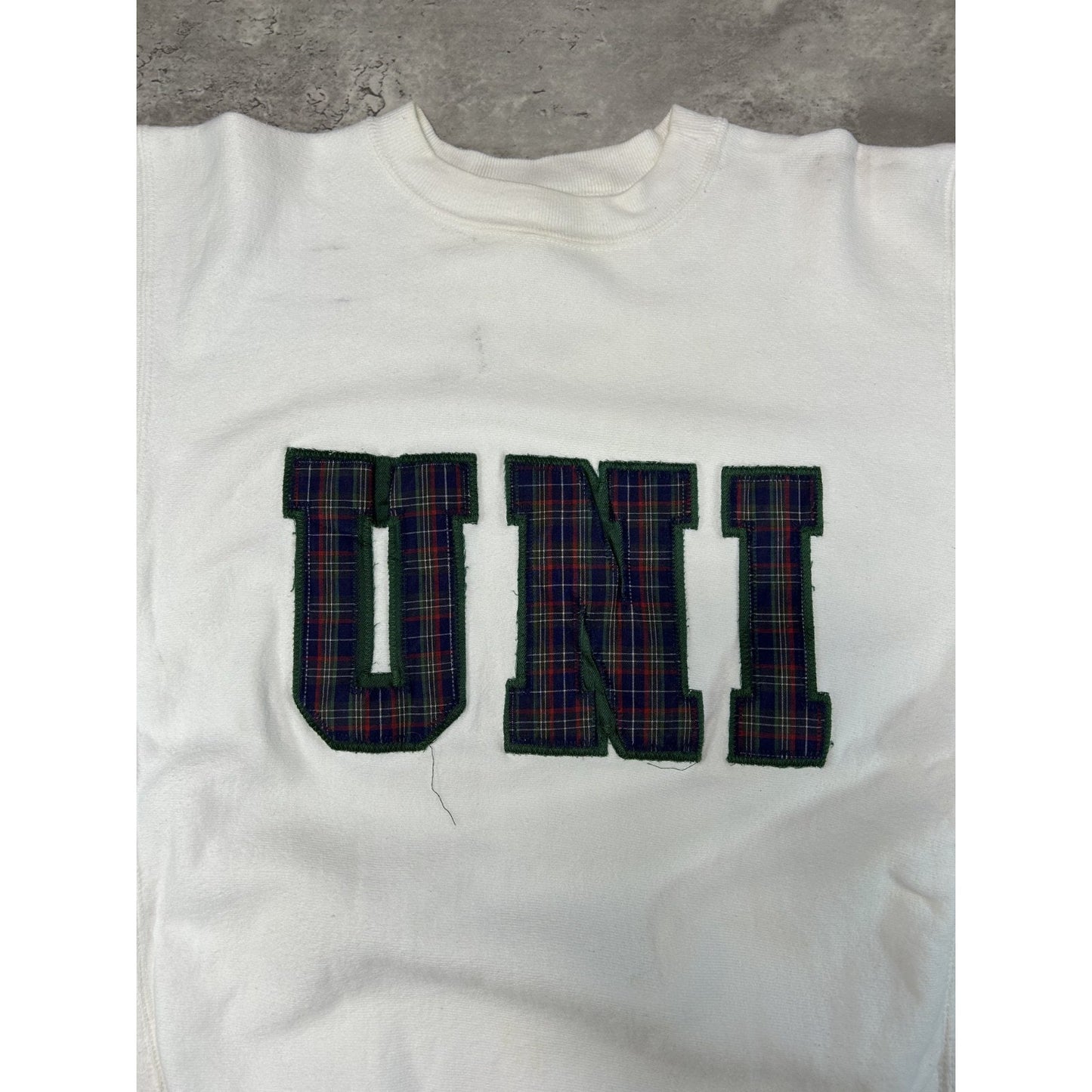 Vintage 90s UNI Champion Reverse Weave Crewneck Sweatshirt Size Large
