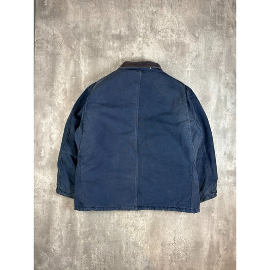 Vintage Carhartt Insulated Canvas Workwear Arctic Jacket Size XXL Blue