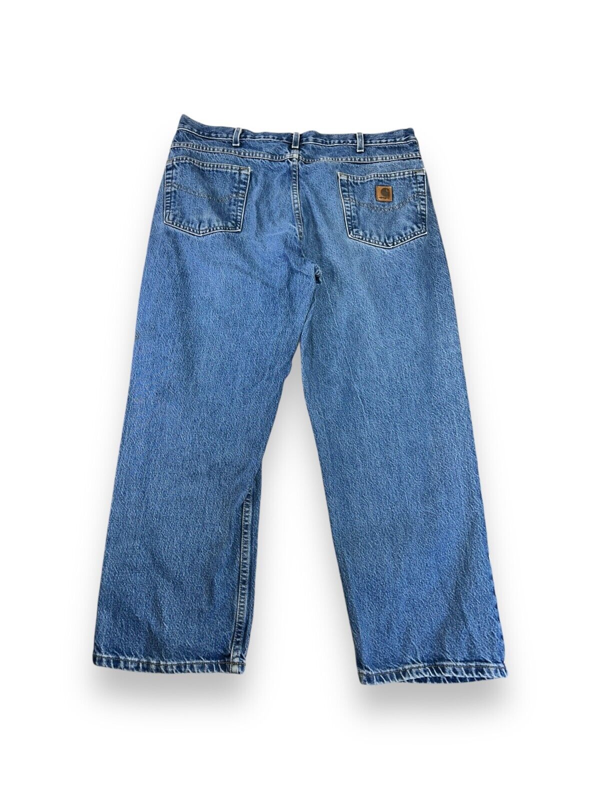 Vintage 90s Carhartt Dark Wash Denim Workwear Pants Size 38 Blue