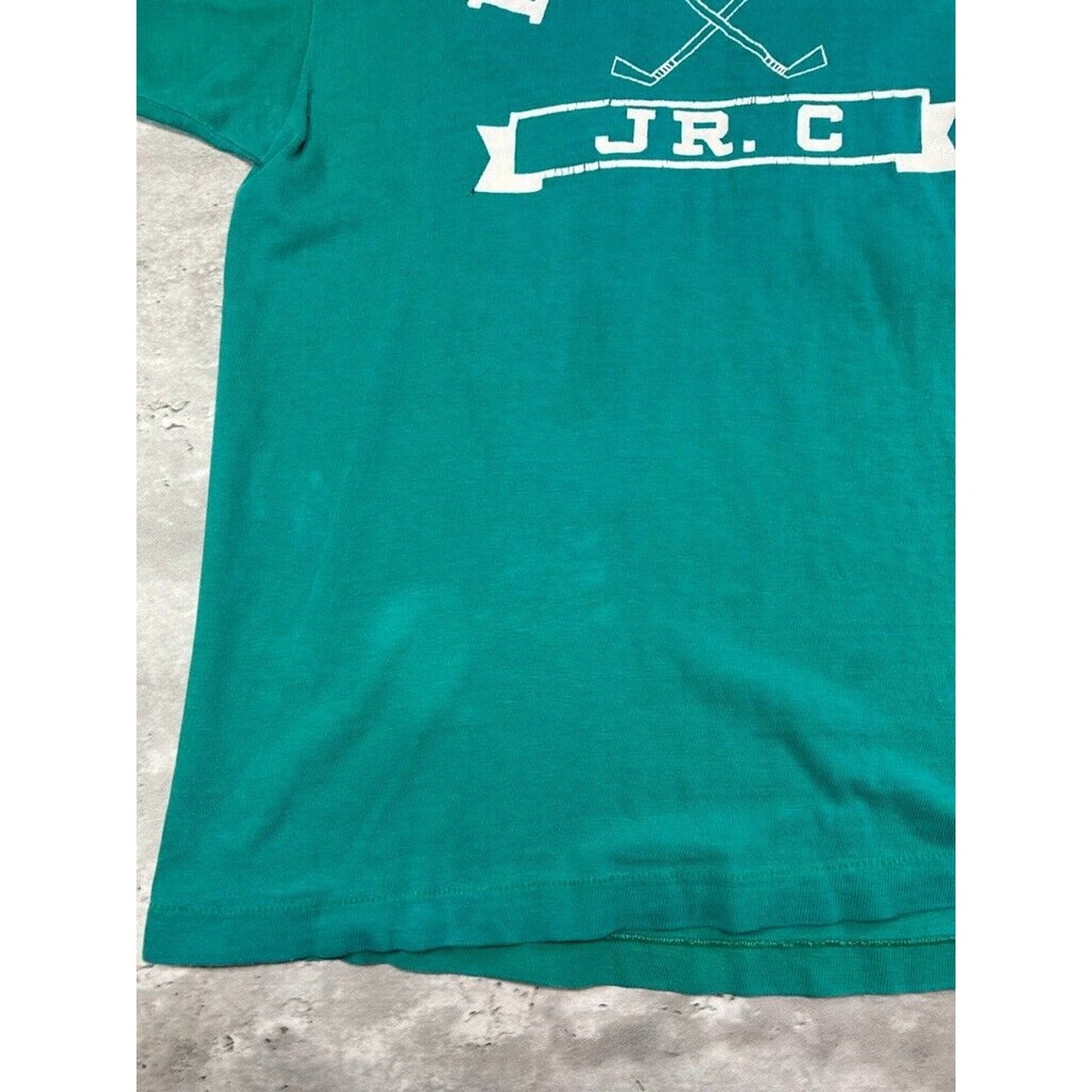 Vintage 1970s Belmont Jr C Arc Spell Out Collegiate Champion Jersey Size Medium