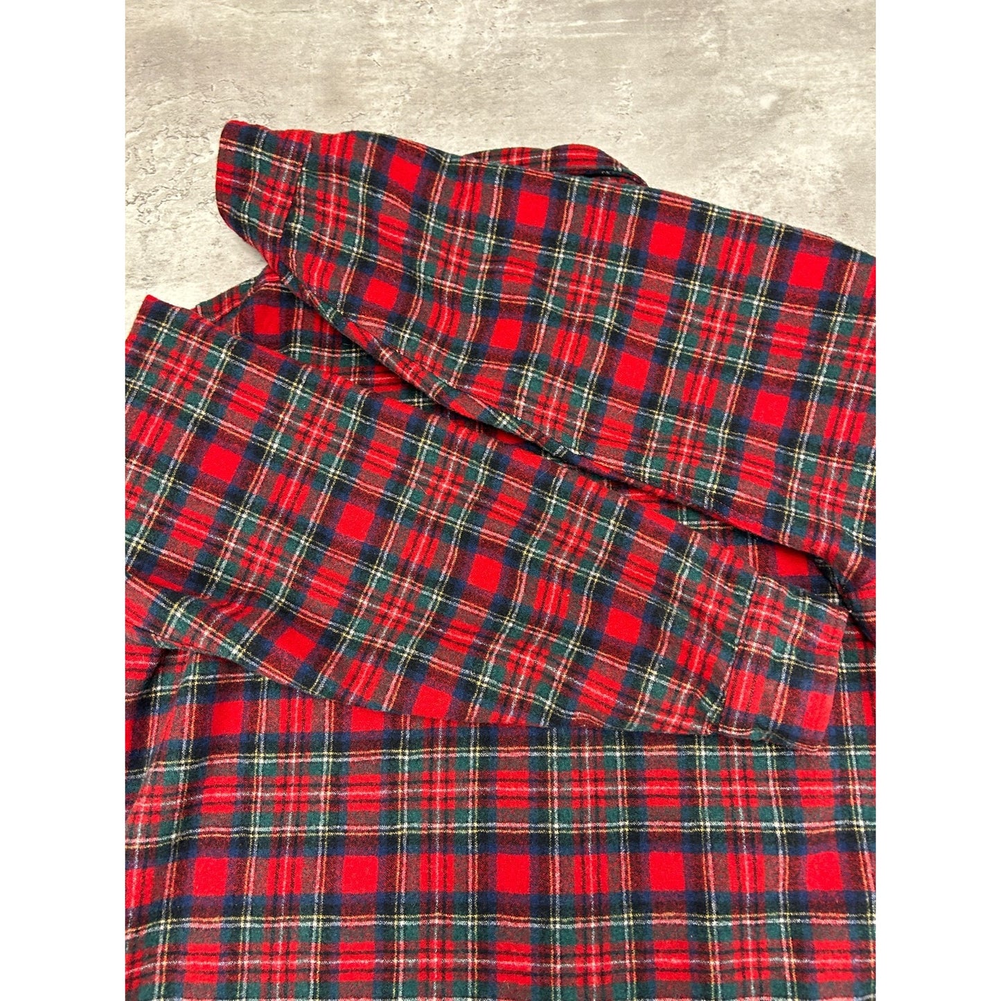 Vintage 1980s Pendleton Plaid Print Long Sleeve Button Up Shirt Size XL