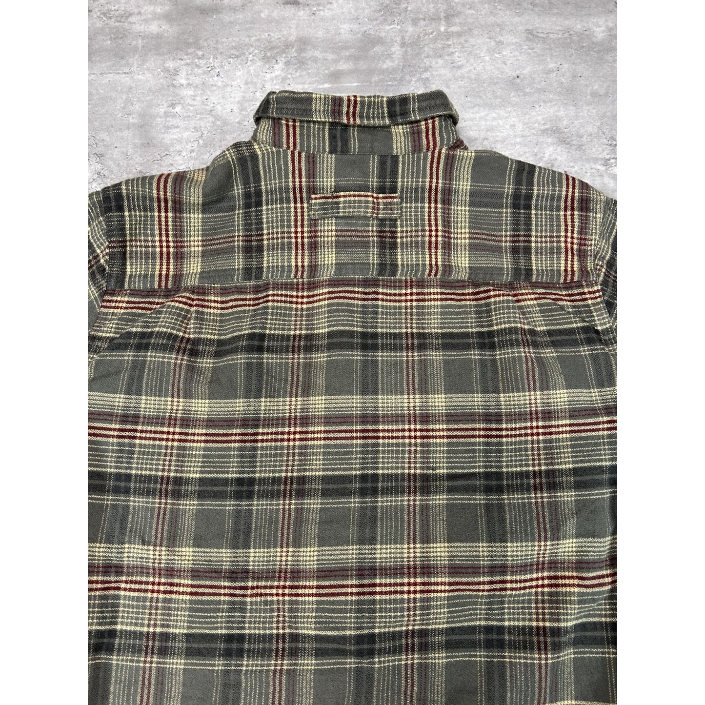 Vintage Woolrich Plaid Print Long Sleeve Button Up Shirt Size Large