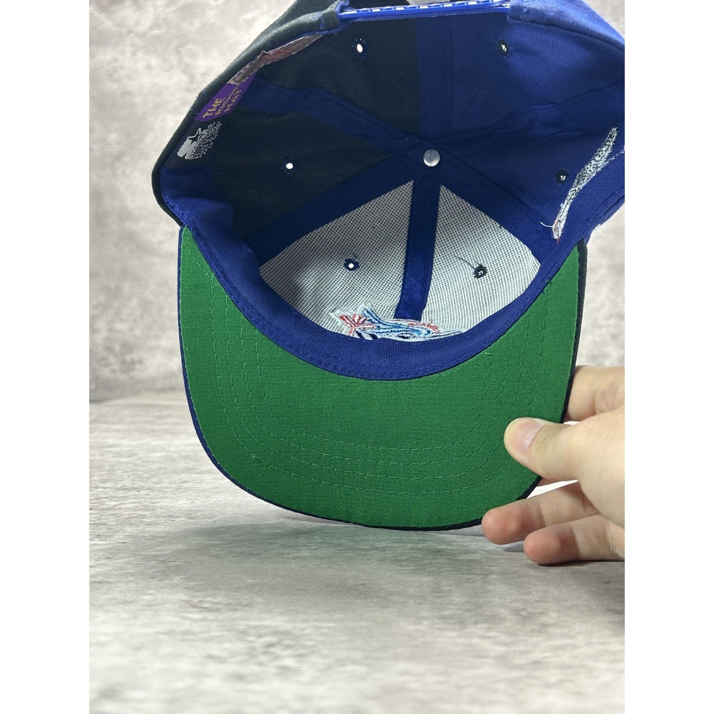 Vintage 90s Toronto Blue Jays MLB Starter Split Embroidered Snapback Hat OSFA
