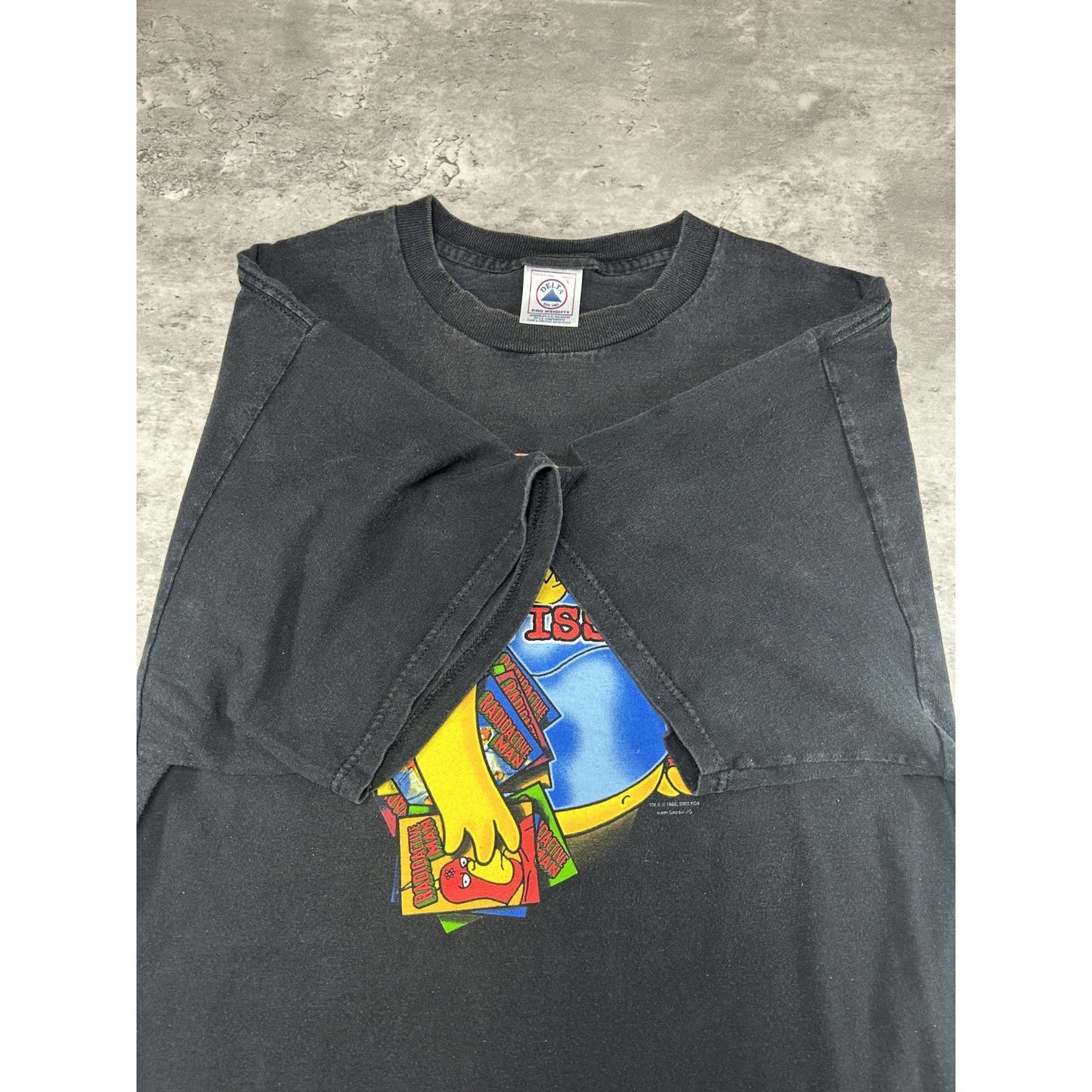 Vintage 2000s The Simpsons Cartoon Character Tv Show Promo T-Shirt Size Large