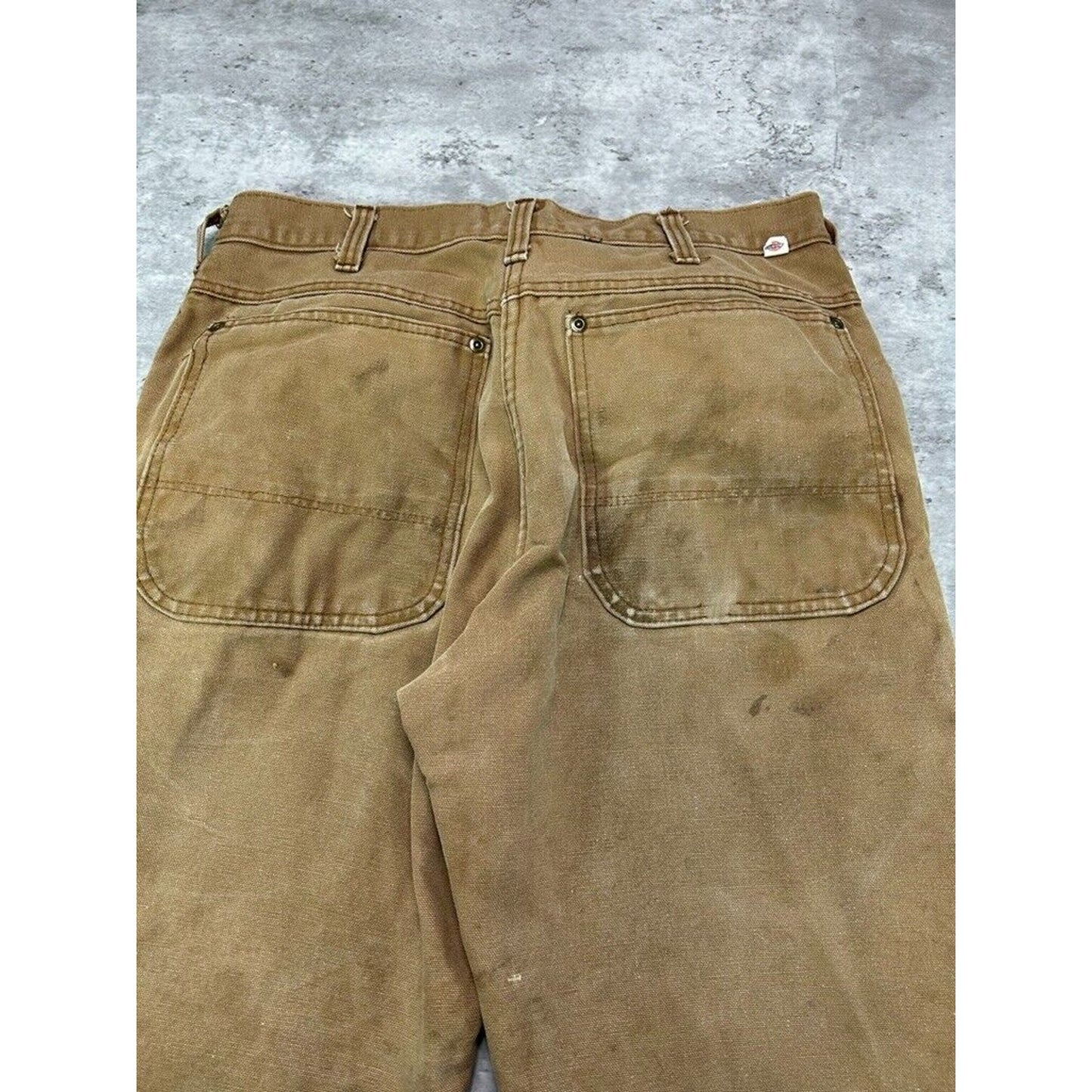 Vintage Dickies Quilted Lined Canvas Workwear Pants Size 31 Beige