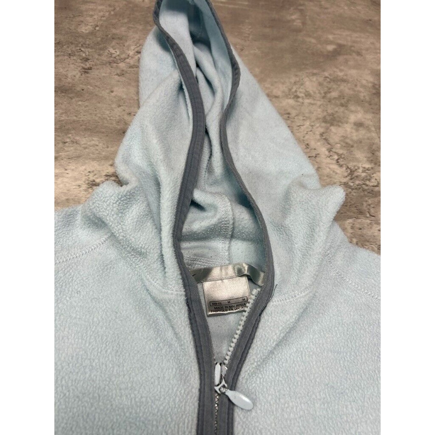 Vintage Womens Nike Embroidered Fleece Full Zip Hooded Sweatshirt Size Medium