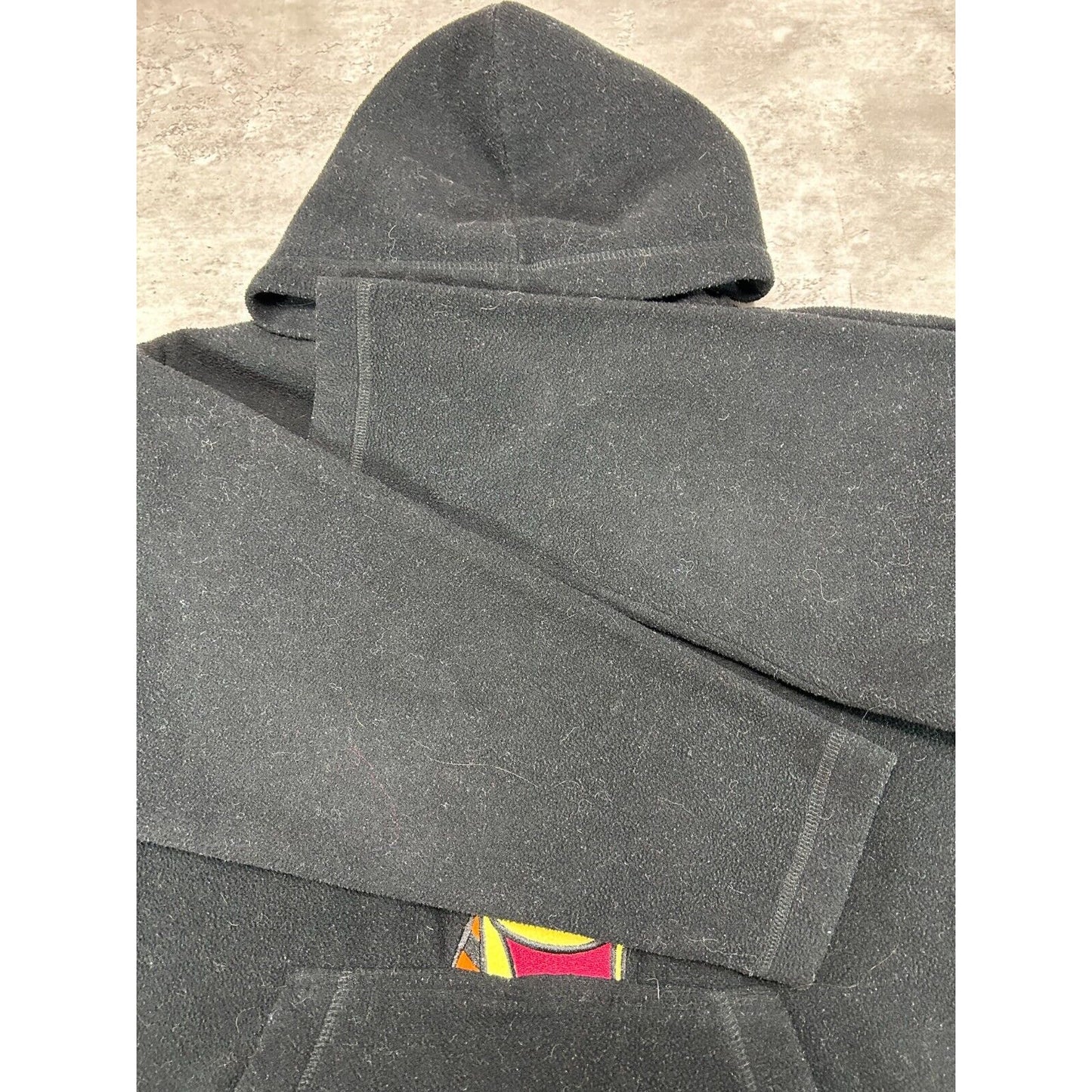 Vintage Disney Winnie The Pooh Tigger Fleece Hooded Sweatshirt Size Large Black