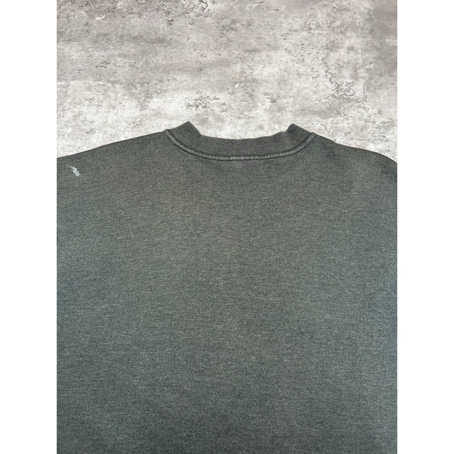 Vintage 90s Nike Graphic Swoosh Spellout Crewneck Sweatshirt Size Large Gray