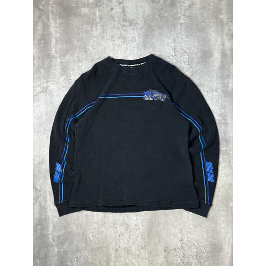 Vintage Y2K Third Rail Muscle Car Graphic Thermal Long Sleeve T-Shirt Sz Medium