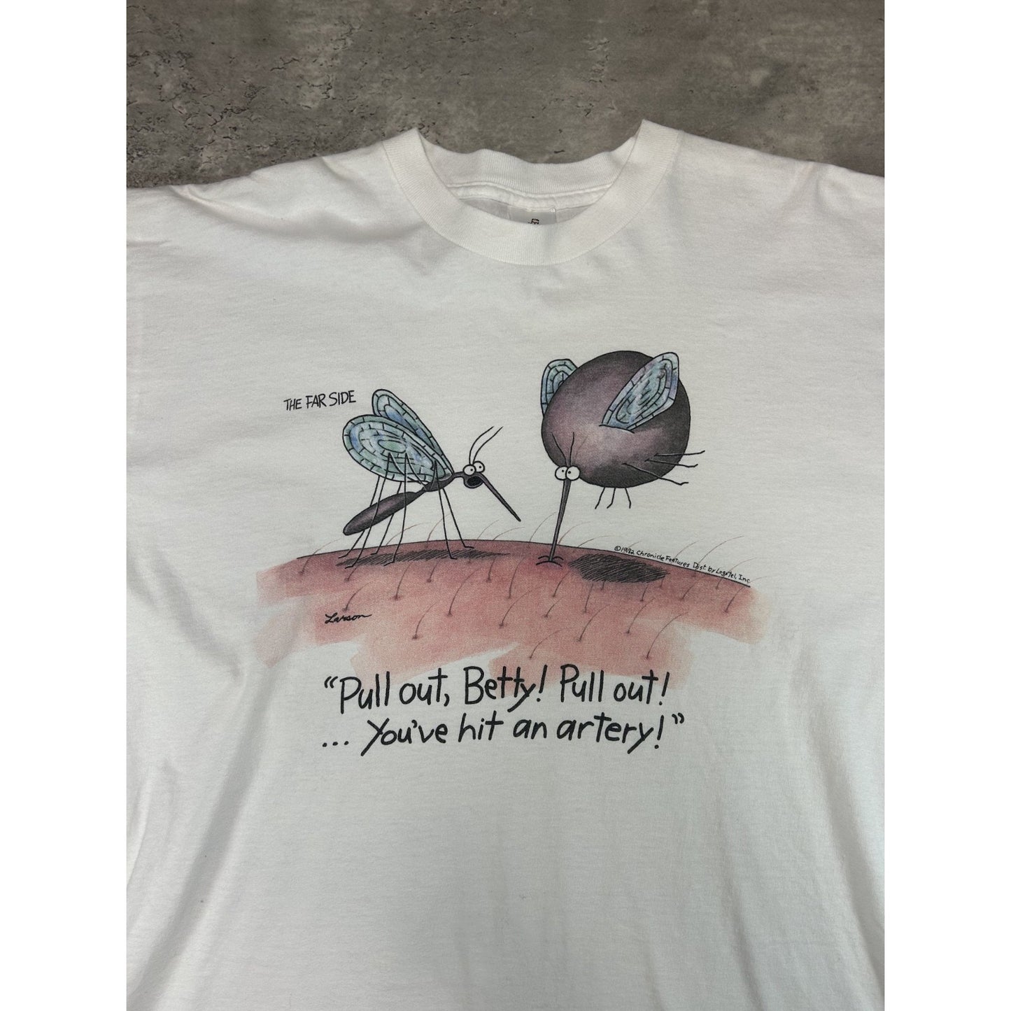 Vintage 90s Mosquitoes Pull Out Betty ! Cartoon Comedy Graphic T-Shirt Size XL