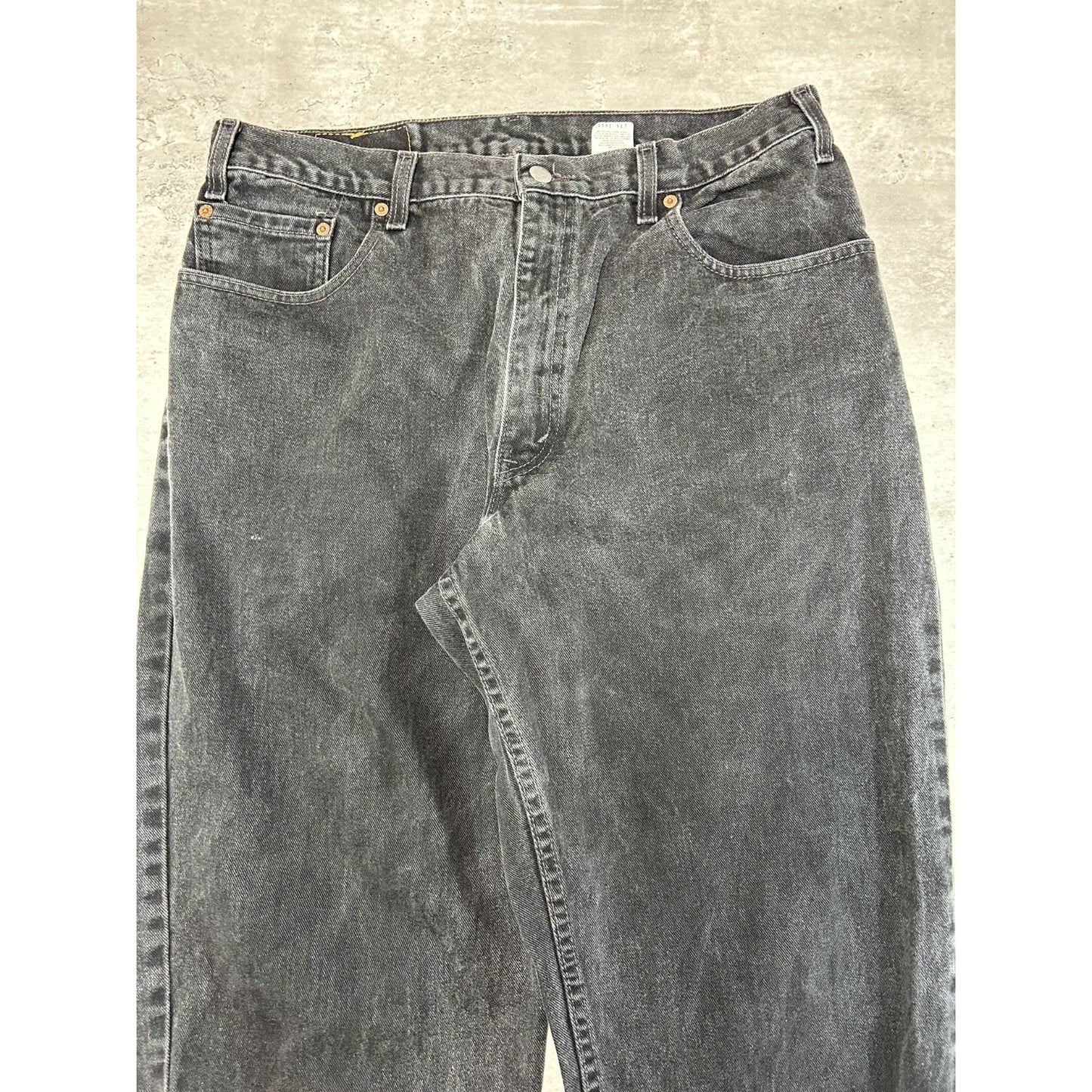 Vintage 90s Levis 560 Red Tab Black Denim Pants Size 35