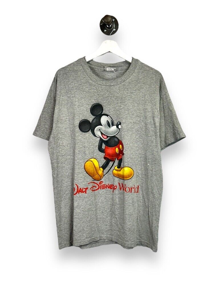 Vintage 90s Mickey Mouse Walt Disney World Character Graphic T-Shirt Size Medium