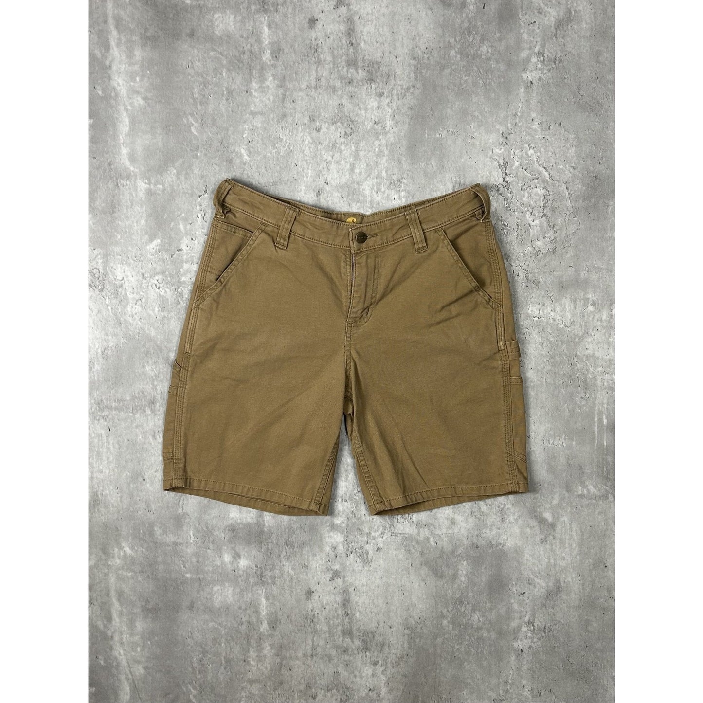 Carhartt Canvas Workwear Carpenter Shorts Size 32 Beige