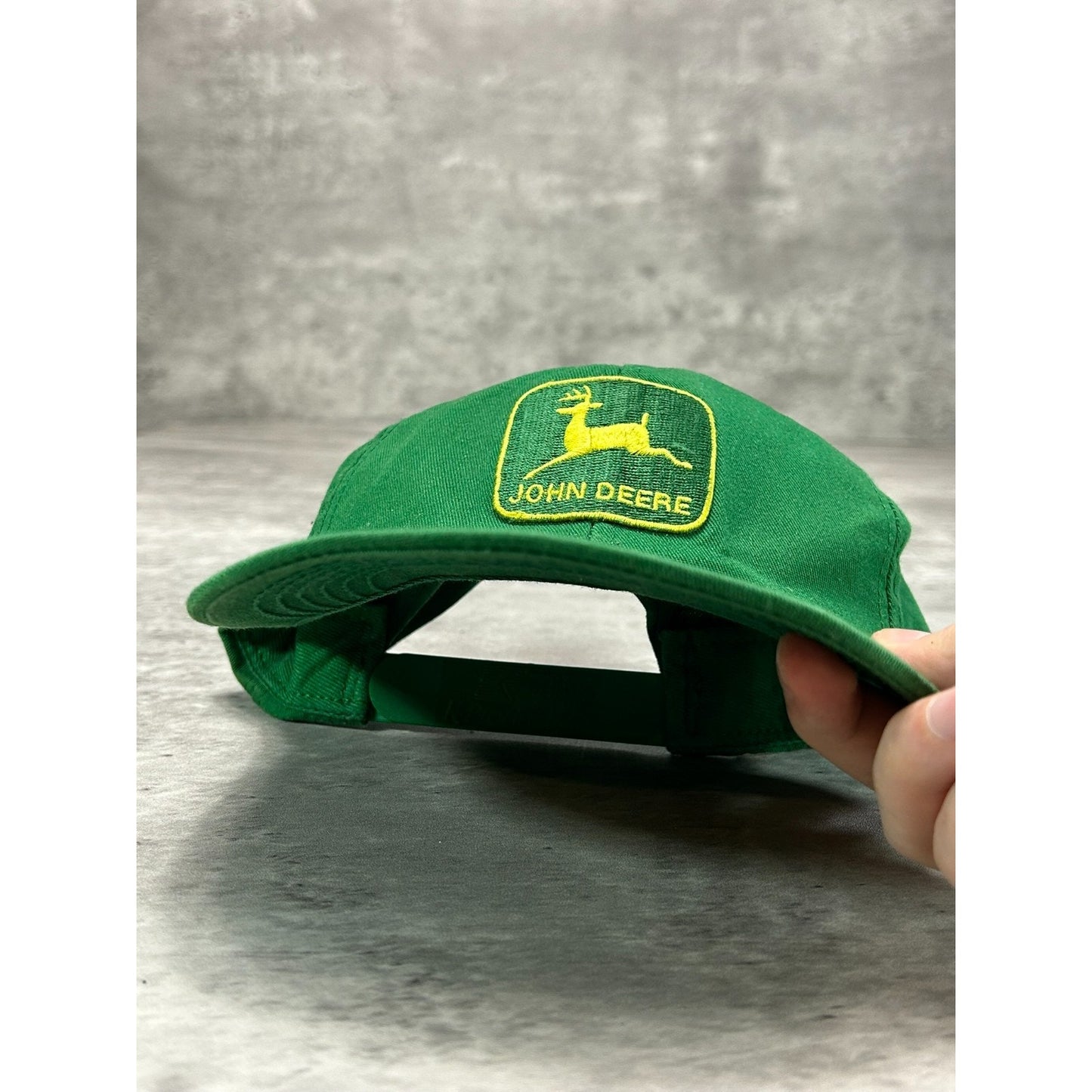 Vintage John Deere Tractors Embroidered Logo Snapback Hat OSFA YOUTH Green