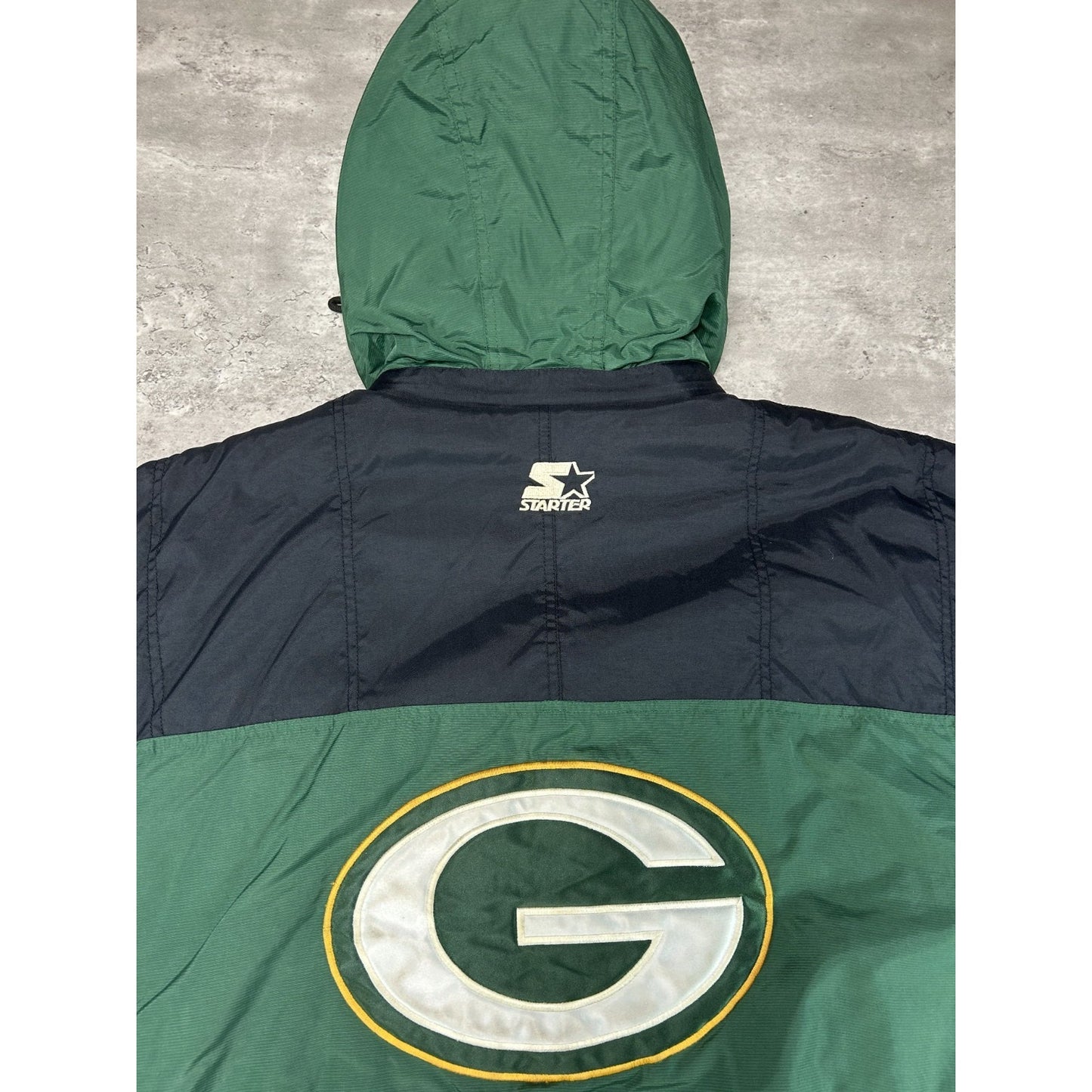 Vintage 90s Green Bay Packers NFL Embroidered Logo Starter Jacket Size XL