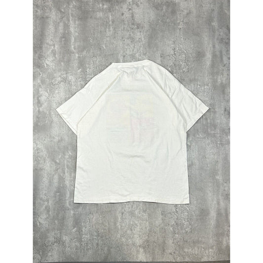 Vintage 90s Sesame Street Live Elmo Character Graphic T-Shirt Size XL White