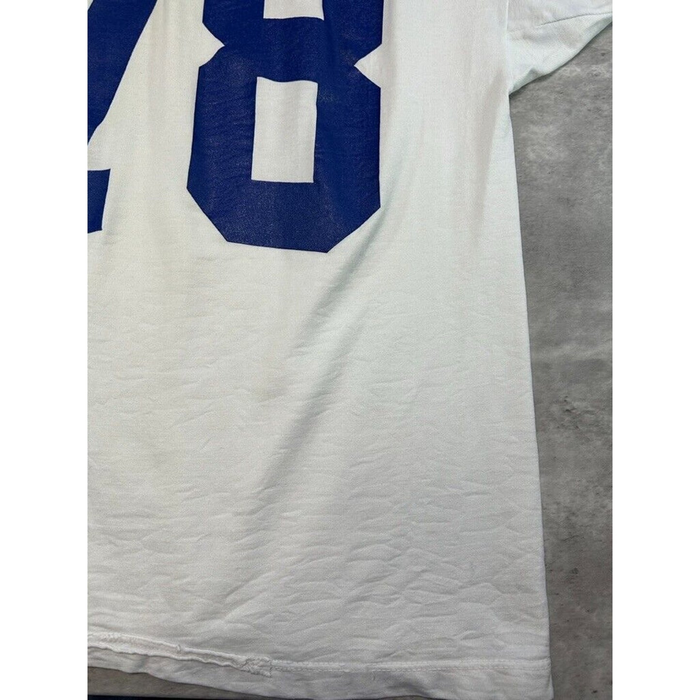 Vintage 1950s/1960s #78 Two Tone Football Jersey T-Shirt Size XL White/Blue