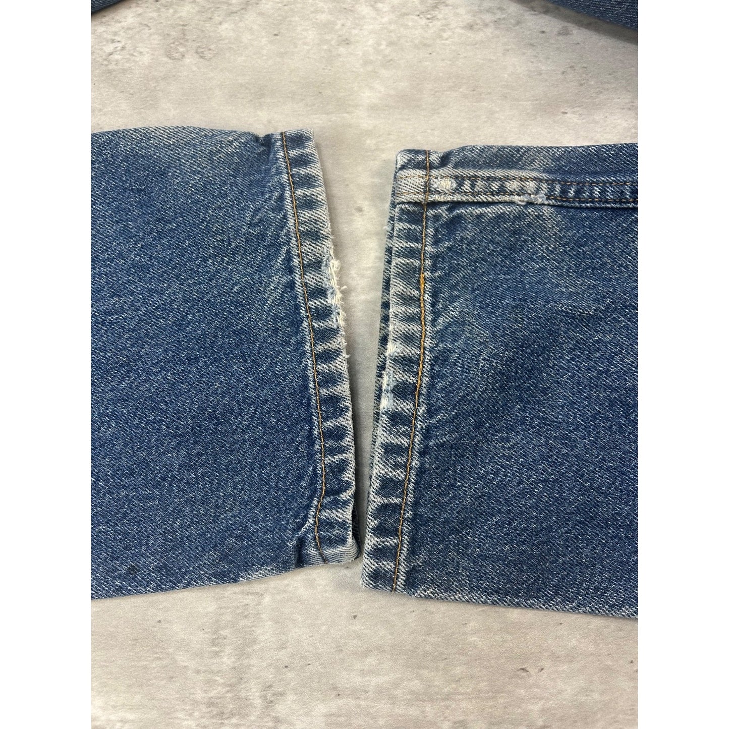 Vintage 90s Levis 505 Regular Fit Red Tab Dark Wash Denim Pants Size 30