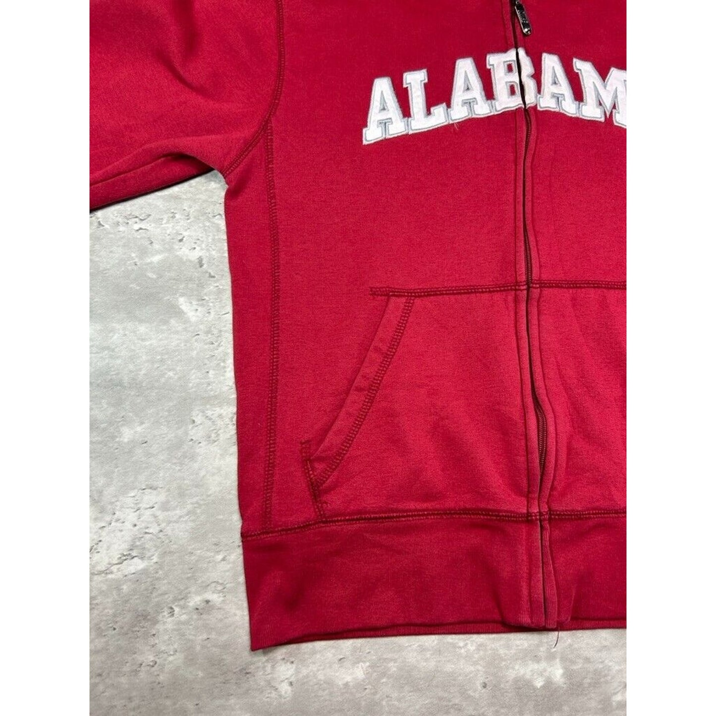 Vintage Womens Nike Alabama NCAA Embroidered Full Zip Hooded Sweatshirt Size Medium
