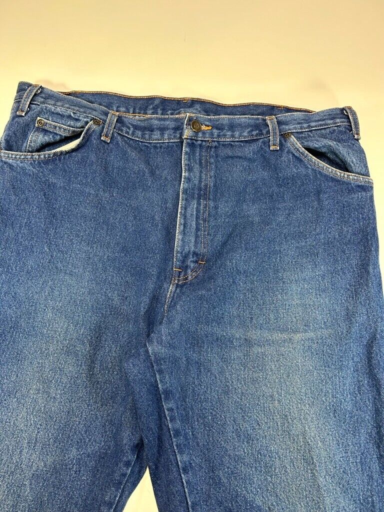Vintage Dickies Dark Wash Denim Workwear Pants Size 39 Blue