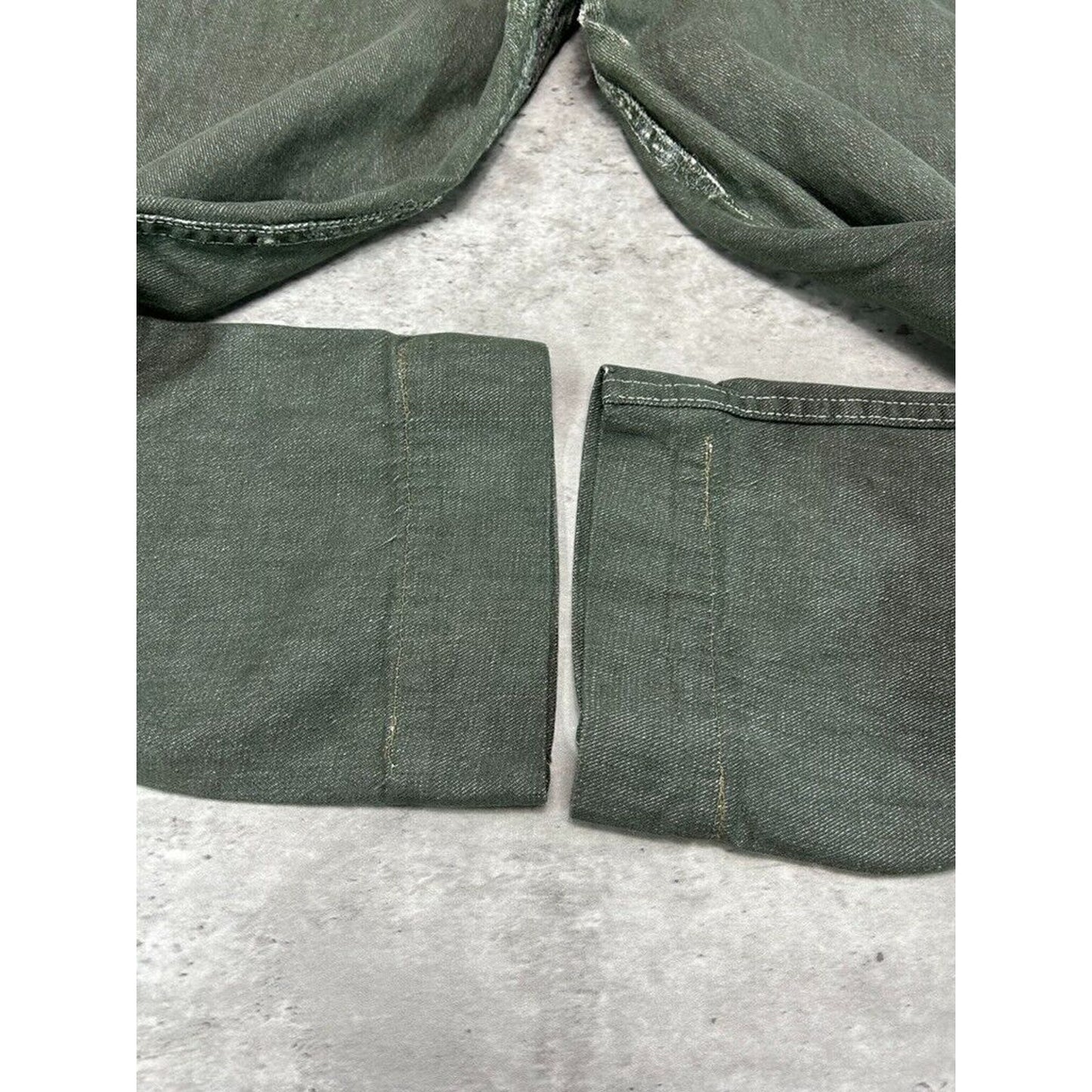 Vintage 1960s Wrangler Western Denim Trouser Pants Size 30 Green