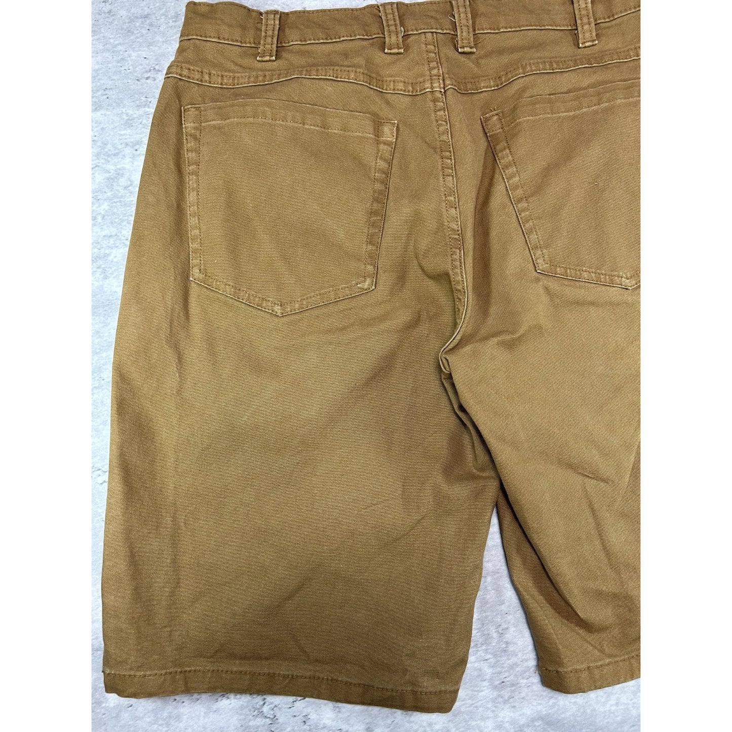 Dickies Canvas Workwear Five Pocket Shorts Size 34 Beige