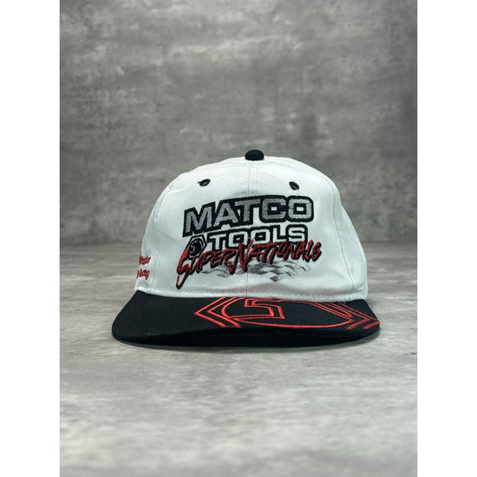Vintage 90s Matco Tools Supernationals Embroidered Nascar Snapback Hat OSFA