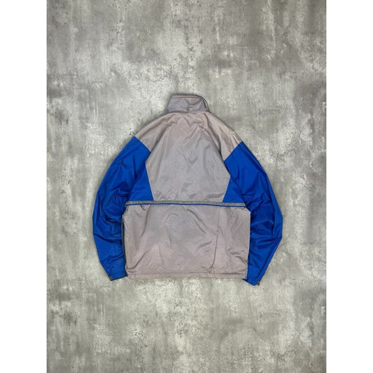 Vintage 80s/90s Nike Two Tone Full Zip Nylon Windbreaker Jacket Size Medium