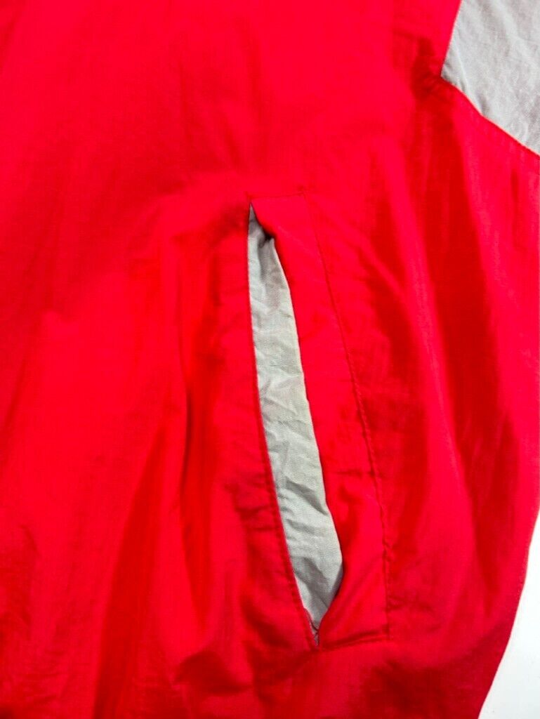 Vintage 90s Ohio State Buckeyes Football NCAA Nylon Champion Jacket Size XL Red