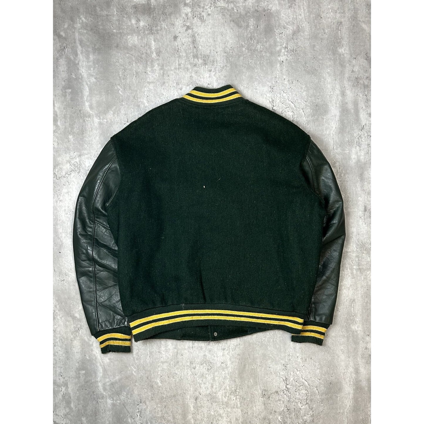 Vintage 80s PC Varsity Collegiate Embroidered Patch Jacket Size XL