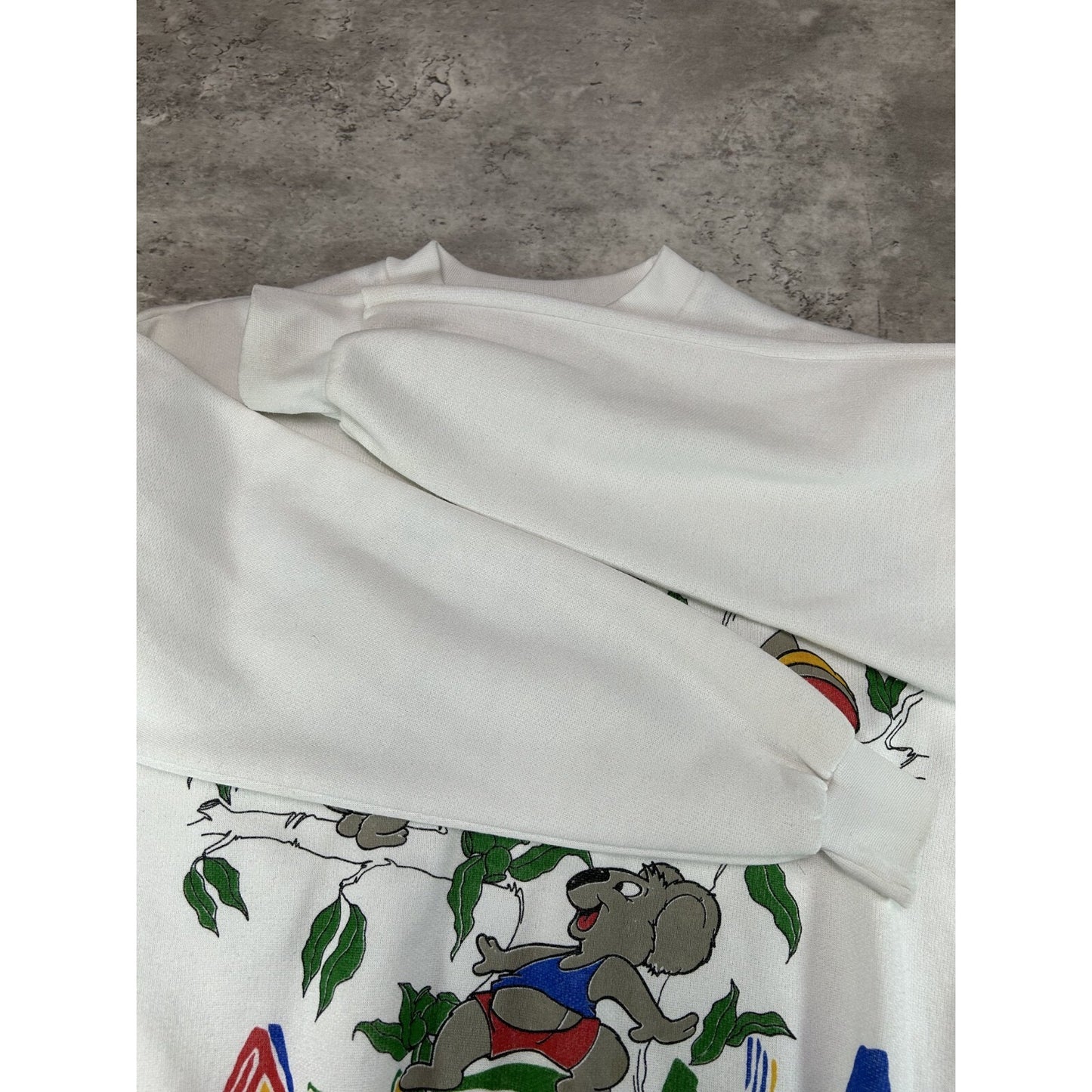 Vintage 90s Polo Australia Cartoon Koala Animal Graphic Sweatshirt Size XL