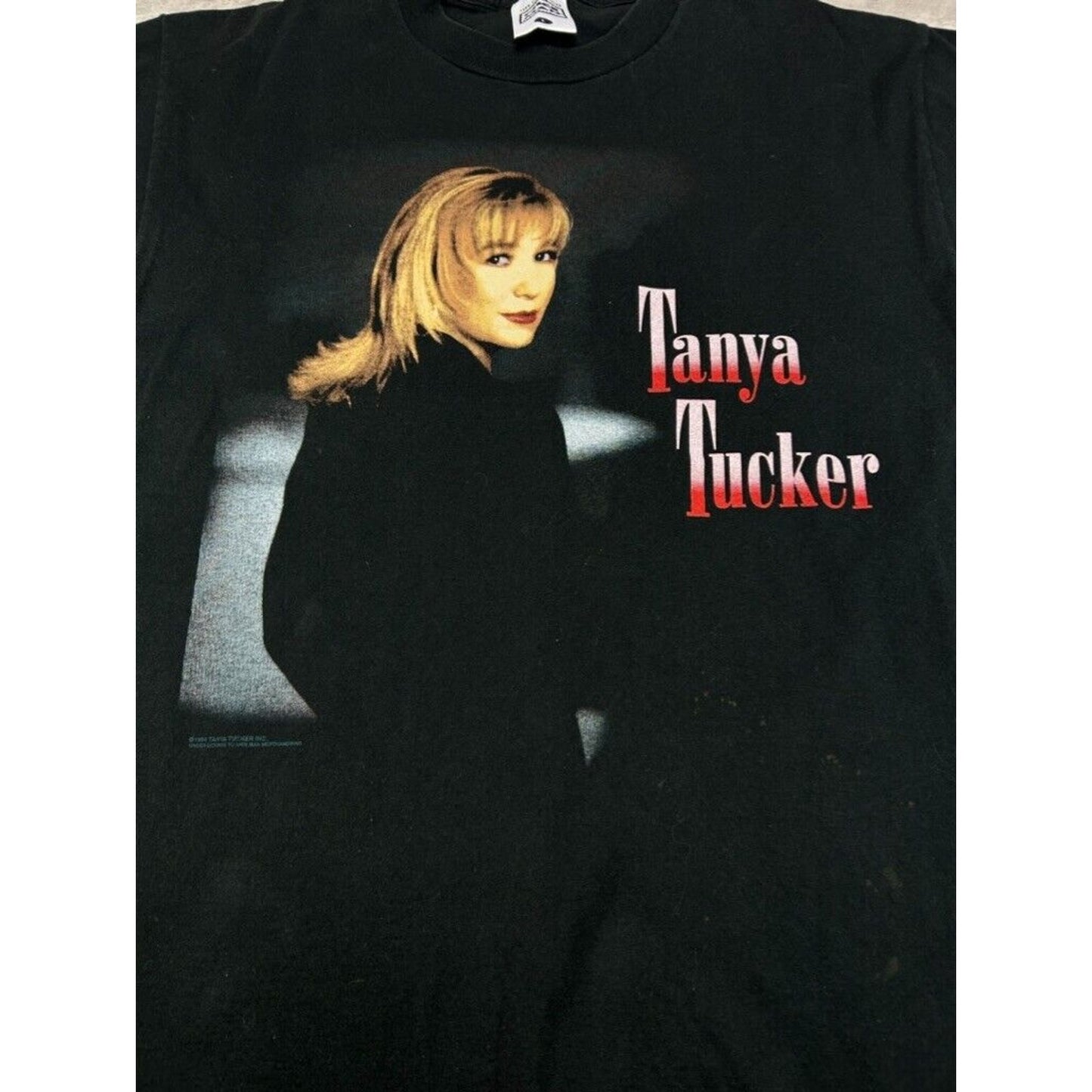 Vintage 1994 Tanya Trucker World Tour Country Music Graphic T-Shirt Size Large