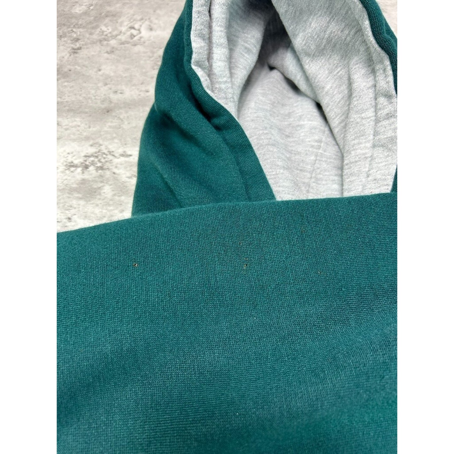 Vintage Coleman Outdoors Blank 1/4 Button Pullover Hooded Sweatshirt Size Large