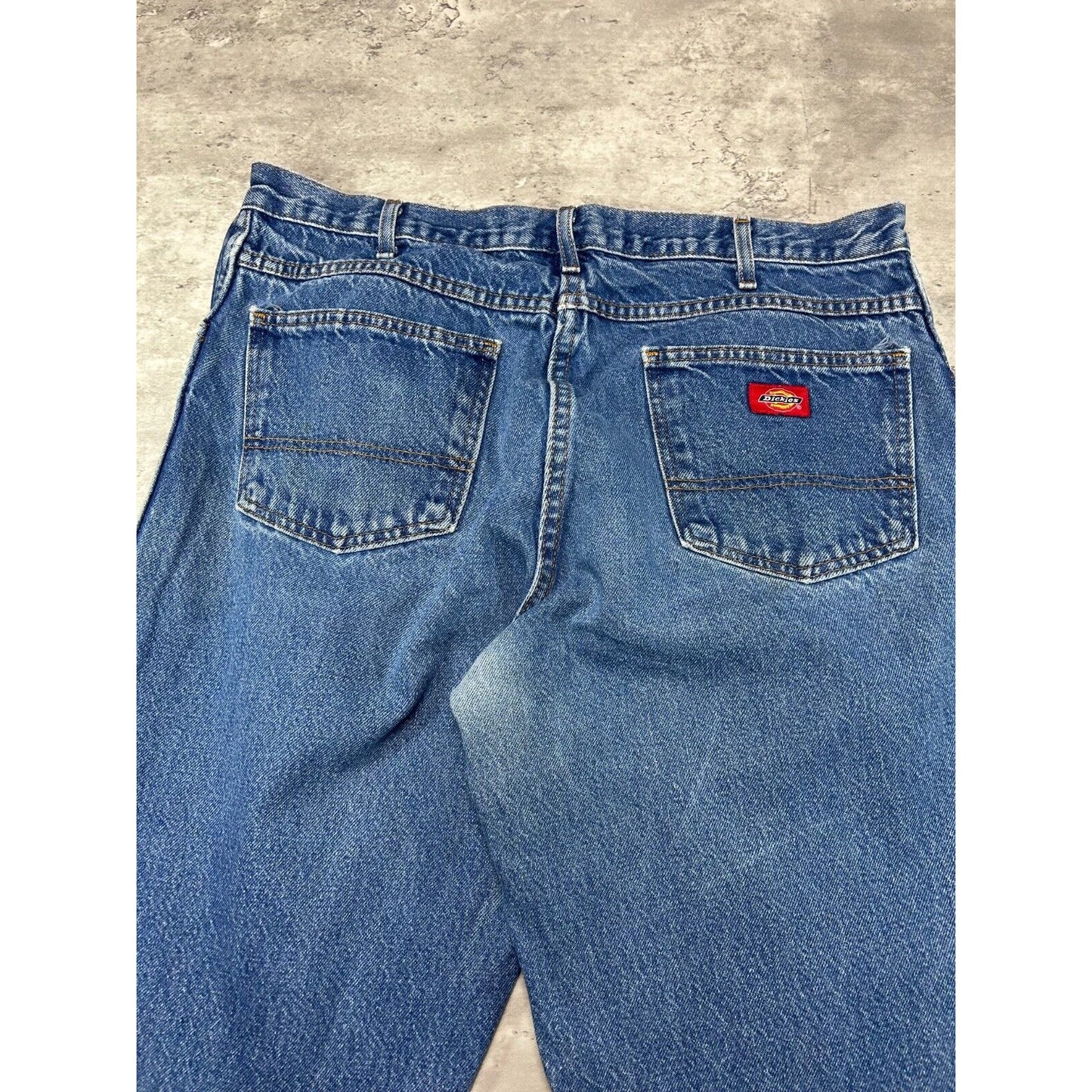 Dickies Dark Wash Denim Workwear Denim Pants Size 36 Blue