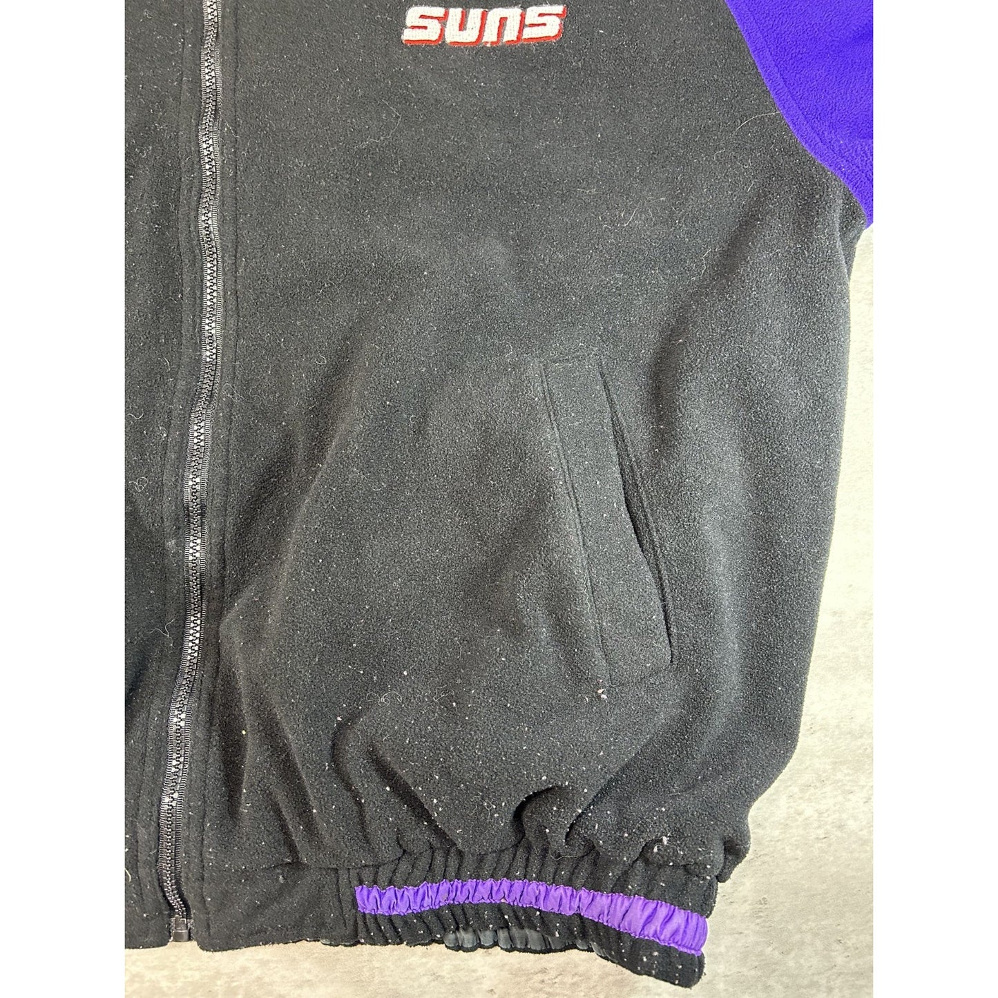 Vintage 90s Phoenix Suns NBA Embroidered Reversible Basketball Jacket Size XL