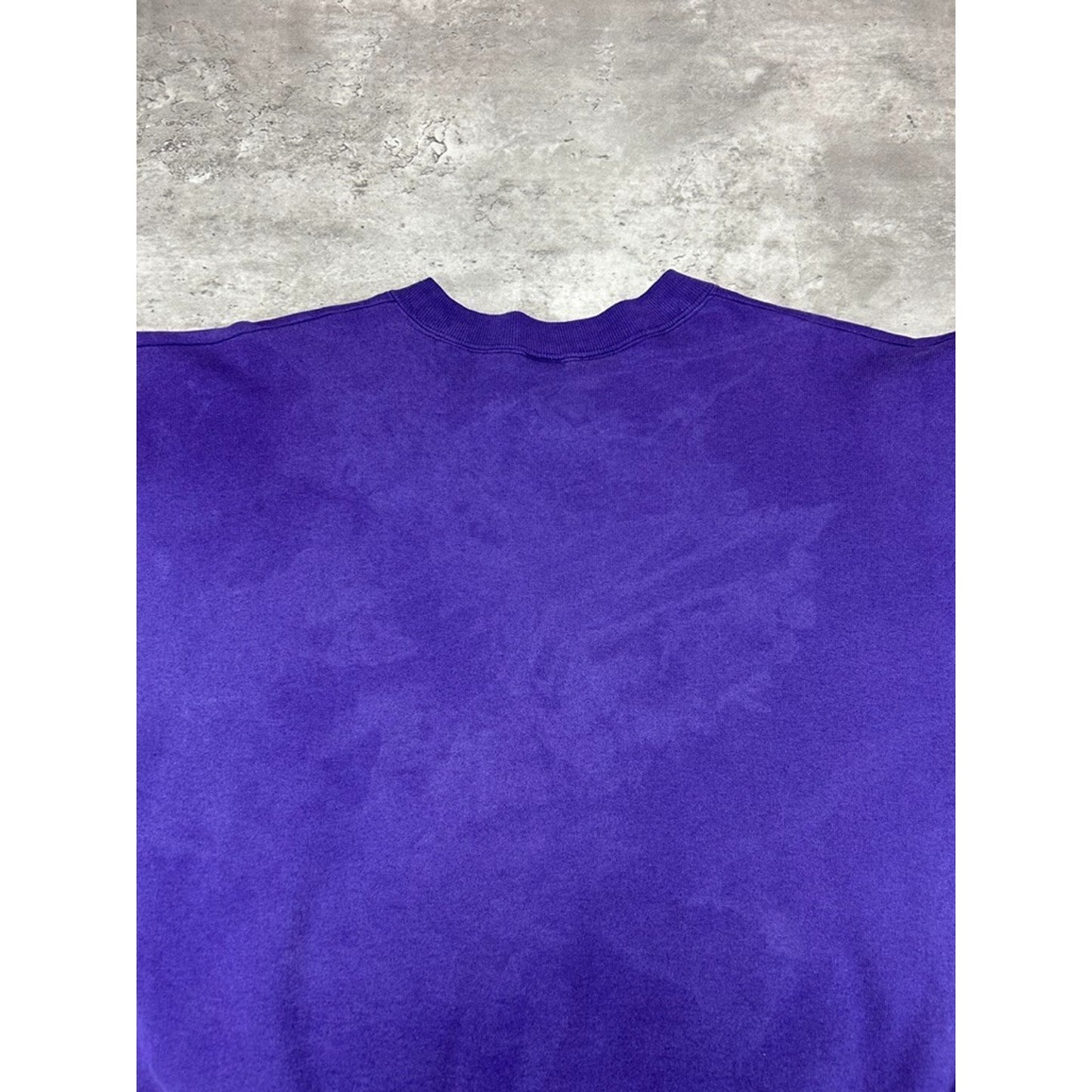 Vintage 90s Minnesota Vikings NFL Helmet Graphic Football Sweatshirt Size XL