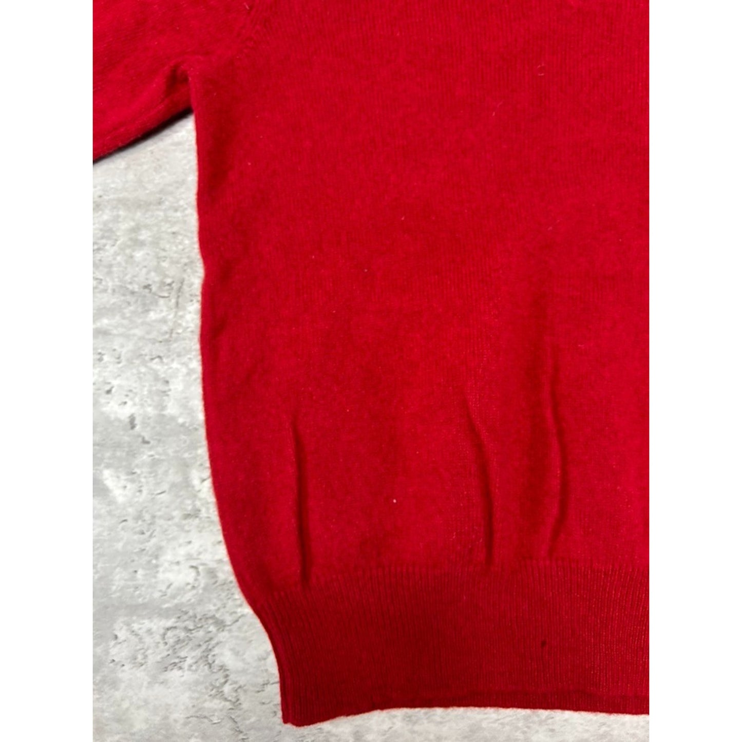 Vintage Polo Ralph Lauren Embroidered Pony 100% Wool V Neck Sweater Size Small